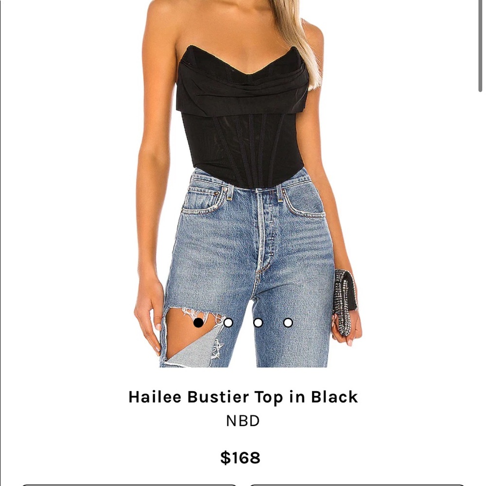 NBD Hailee bustier corset top